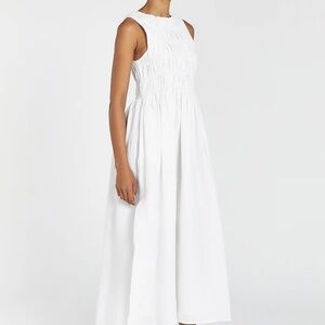 DISSH LESSI Maxi Dress White Linen Size 4